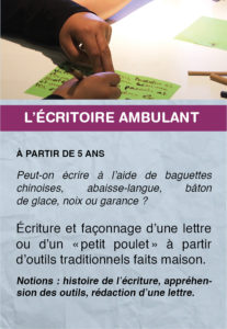 L'écritoire ambulant