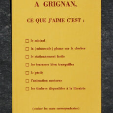 Nos éditions typographiques letterpress