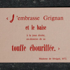 Nos éditions typographiques letterpress