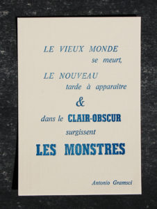 Nos éditions typographiques letterpress