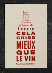 Nos éditions typographiques letterpress