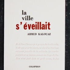 Livre art la kalouaz la ville s'éveillait