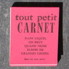 Tout petit carnet