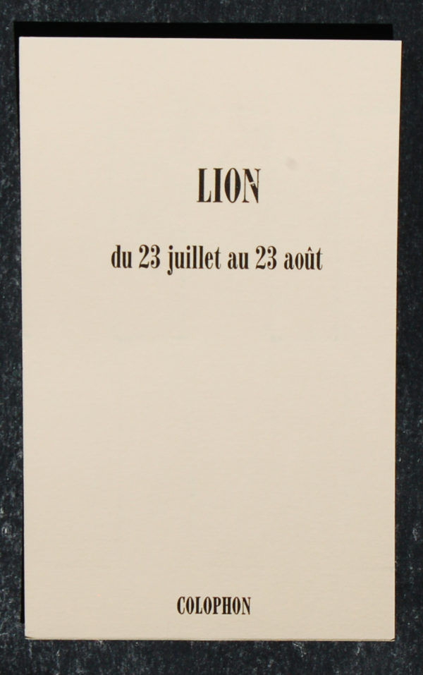 lion signe astrologique zodiaque verso