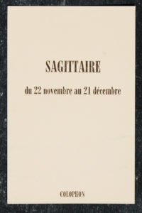 sagittaire signe astrologique zodiaque verso