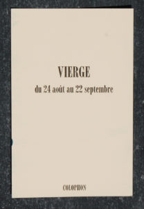 vierge signe astrologique zodiaque verso