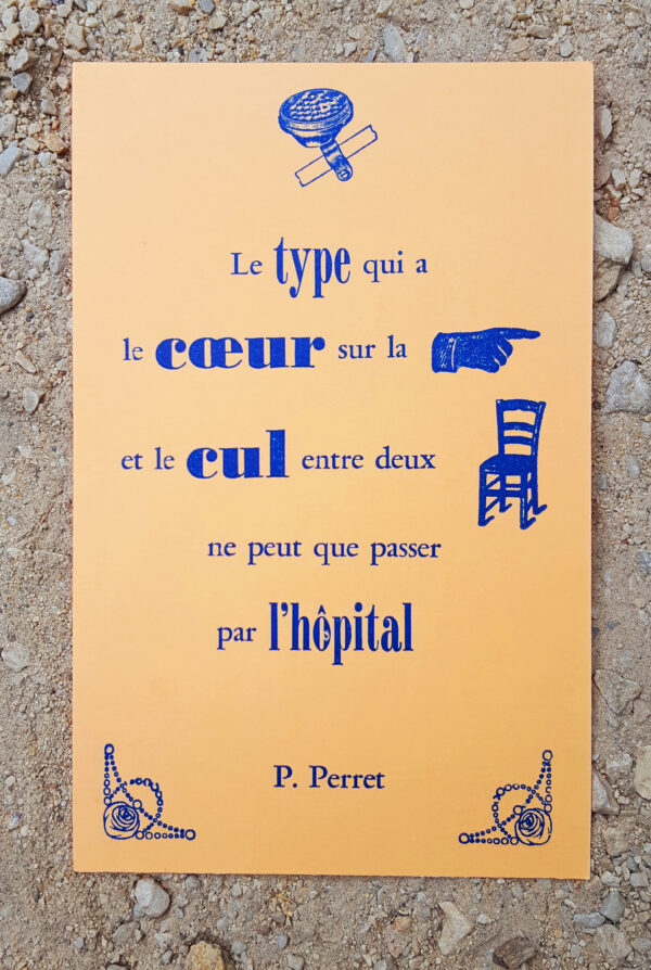 Carte postale d'une citation de Pierre Perret